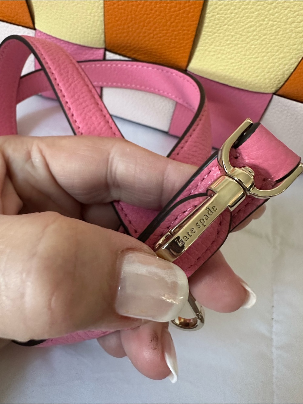 Kate Spade Woven Leather Patchwork Tote - Picture 12 of 15